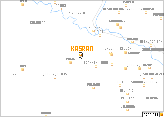 map of Kasrān