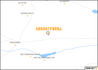 map of Kasrat Faraj