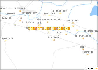 map of Kasrat Muḩammad Āghā