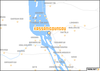 map of Kassani Goungou