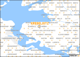 map of Kasselvitz