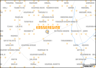 map of Kassé Médina