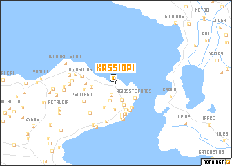 map of Kassiópi