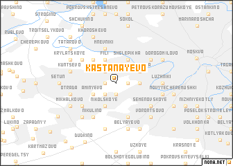 map of Kastanayevo