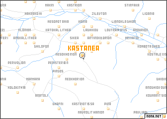 map of Kastanéa