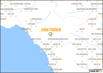 map of Kastanéa