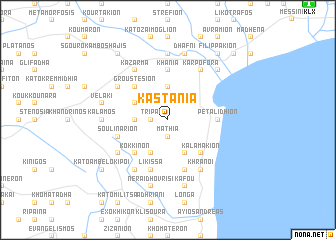 map of Kastánia