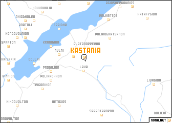 map of Kastaniá