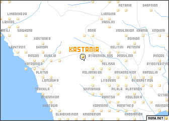 map of Kastánia