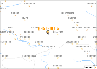 map of Kastanítis