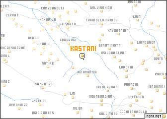 map of Kastaní