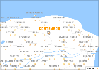 map of Kastbjerg