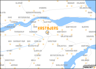 map of Kastbjerg