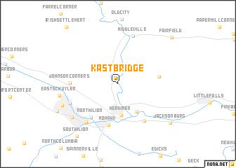 map of Kast Bridge