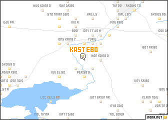 map of Kastebo