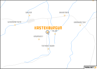 map of Kastek-Burgunʼ