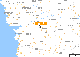 map of Kaštelir