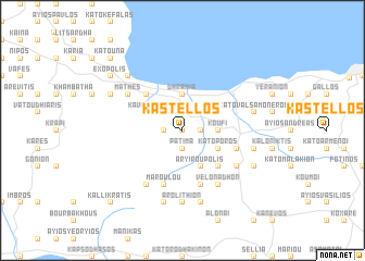 map of Kástellos