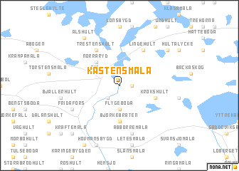 map of Kastensmåla