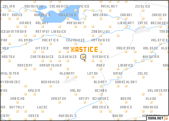 map of Kaštice