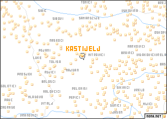 map of Kaštijelj