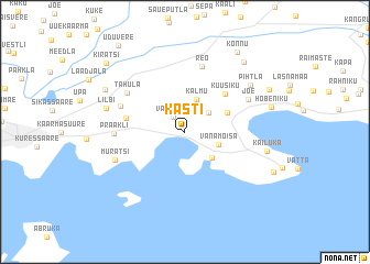 map of Kasti