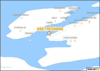 map of Kastneshamn