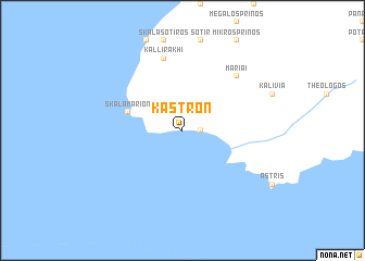 map of Kástron