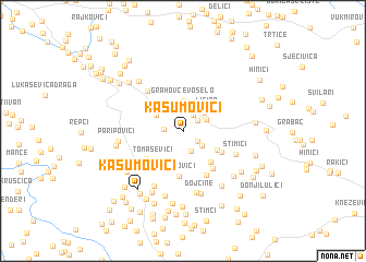 map of Kasumovići