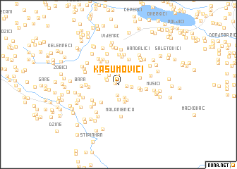 map of Kasumovići