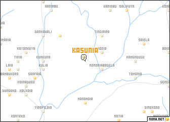 map of Kasunia