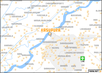 map of Kasūpura