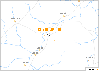 map of Kasurupāra