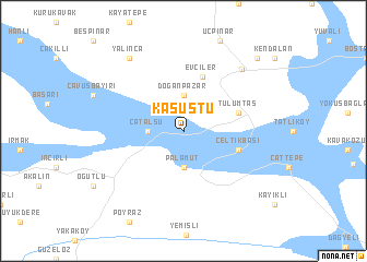 map of Kaşüstü