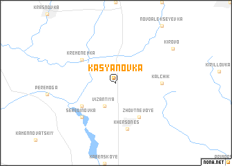 map of Kasʼyanovka