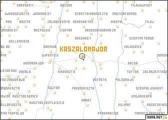 map of Kaszálómajor