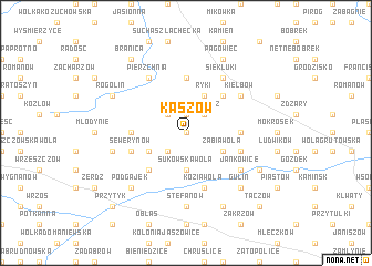 map of Kaszów