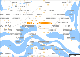 map of Kataba Mandinka