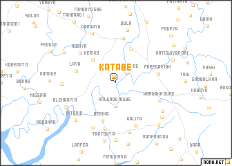 map of Katabé