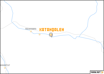 map of Kaṯah Qal‘eh