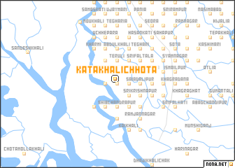 map of Kātakhāli Chhota