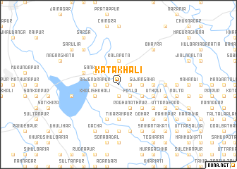 map of Kātākhāli