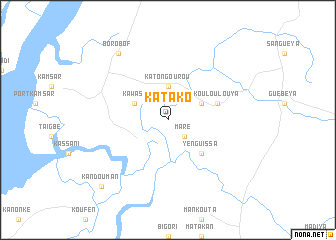 map of Katako