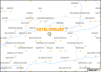 map of Katalinmajor