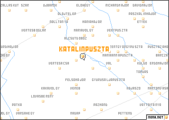 map of Katalinpuszta