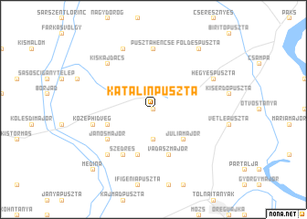 map of Katalinpuszta