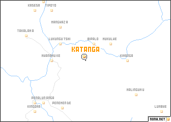 map of Katanga