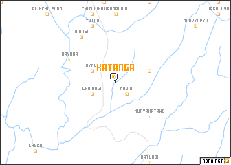 map of Katanga