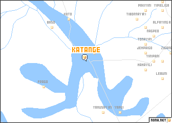 map of Katange