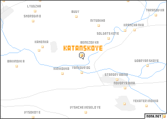 map of Katanskoye